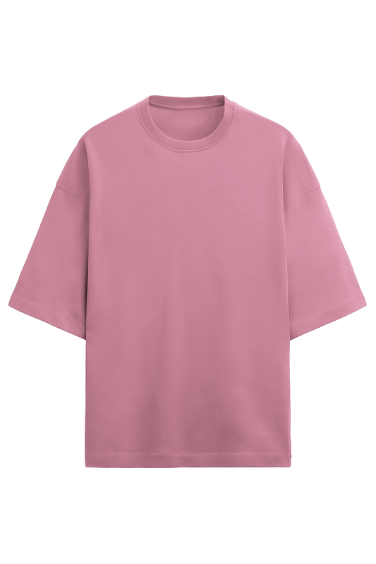 Terry Cotton Oversized T-Shirt (Desert Rose)