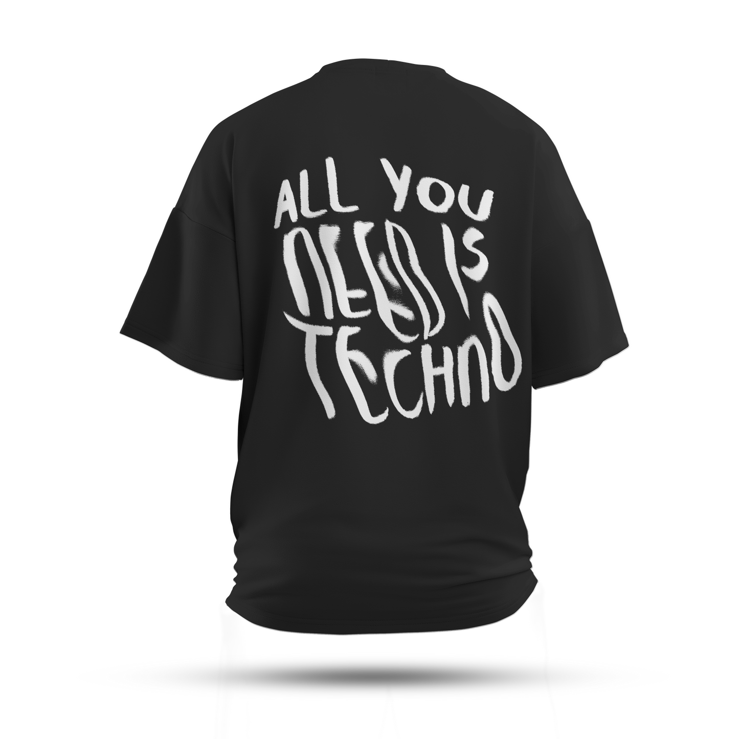 All You Need is Techno Oversized T-Shirt (Dark)