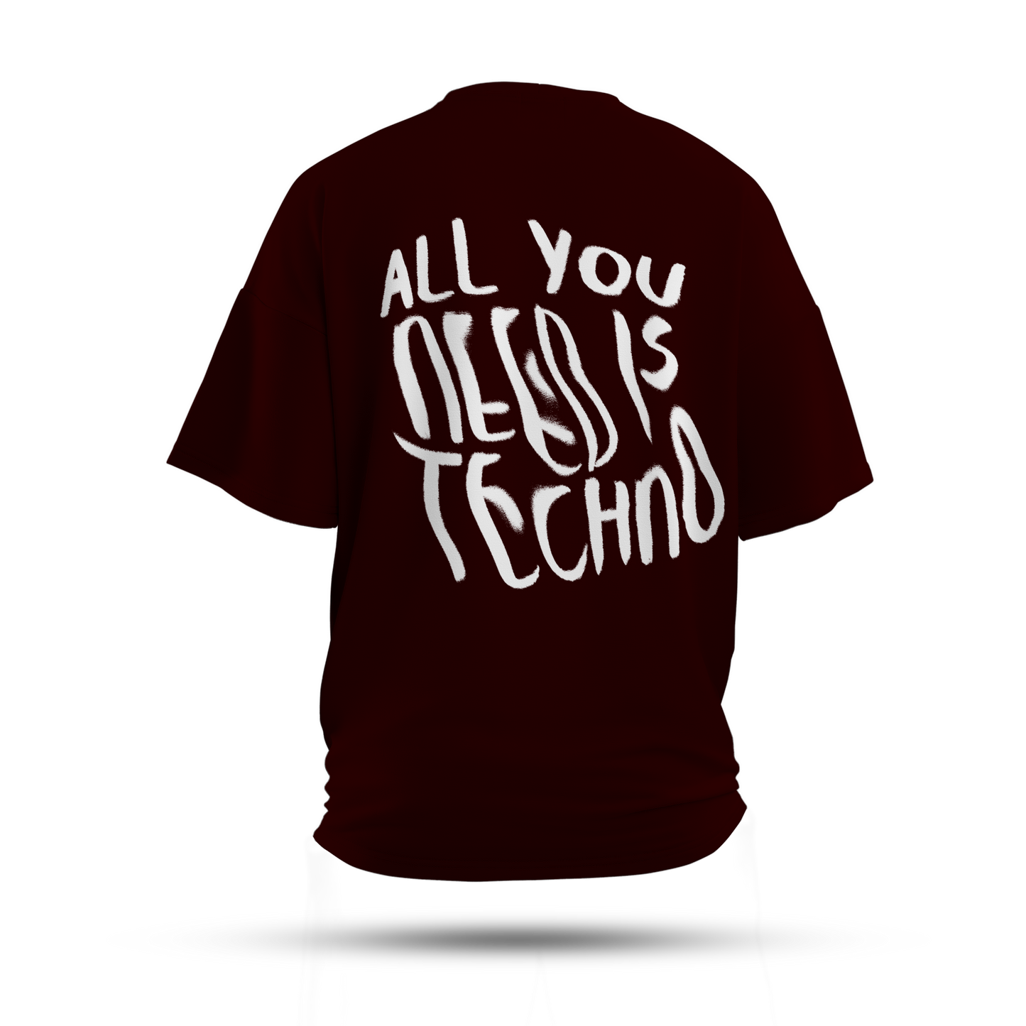 All You Need is Techno Oversized T-Shirt (Dark)