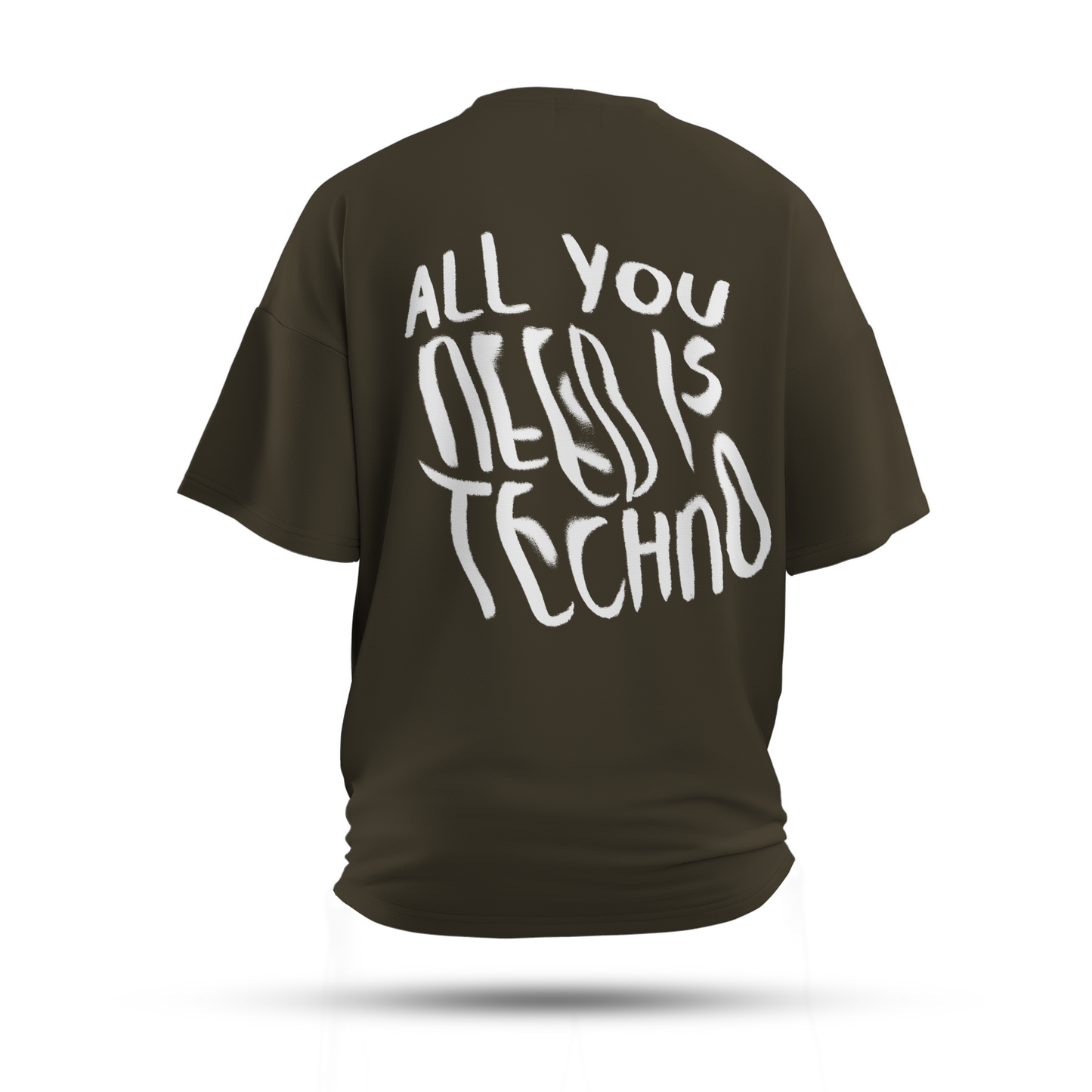 All You Need is Techno Oversized T-Shirt (Dark)