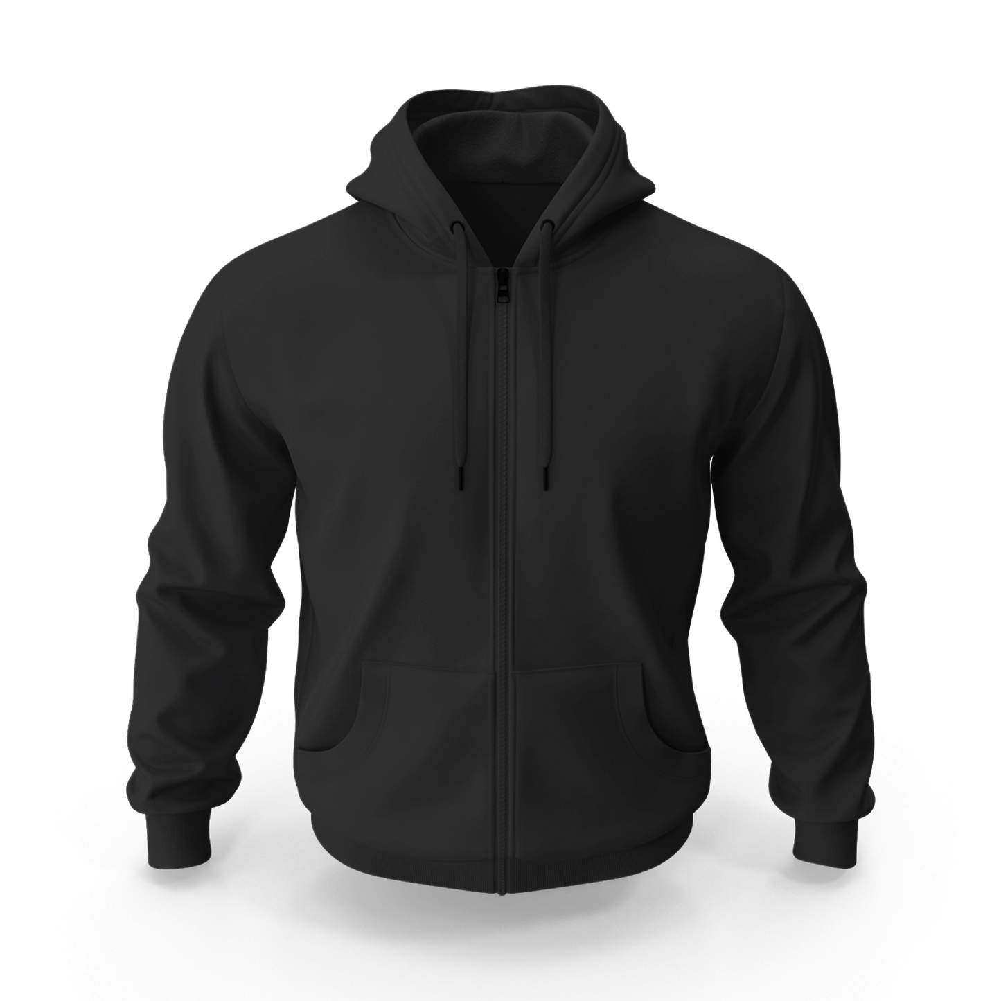 Unisex Hooded Zipper (Venom Black)