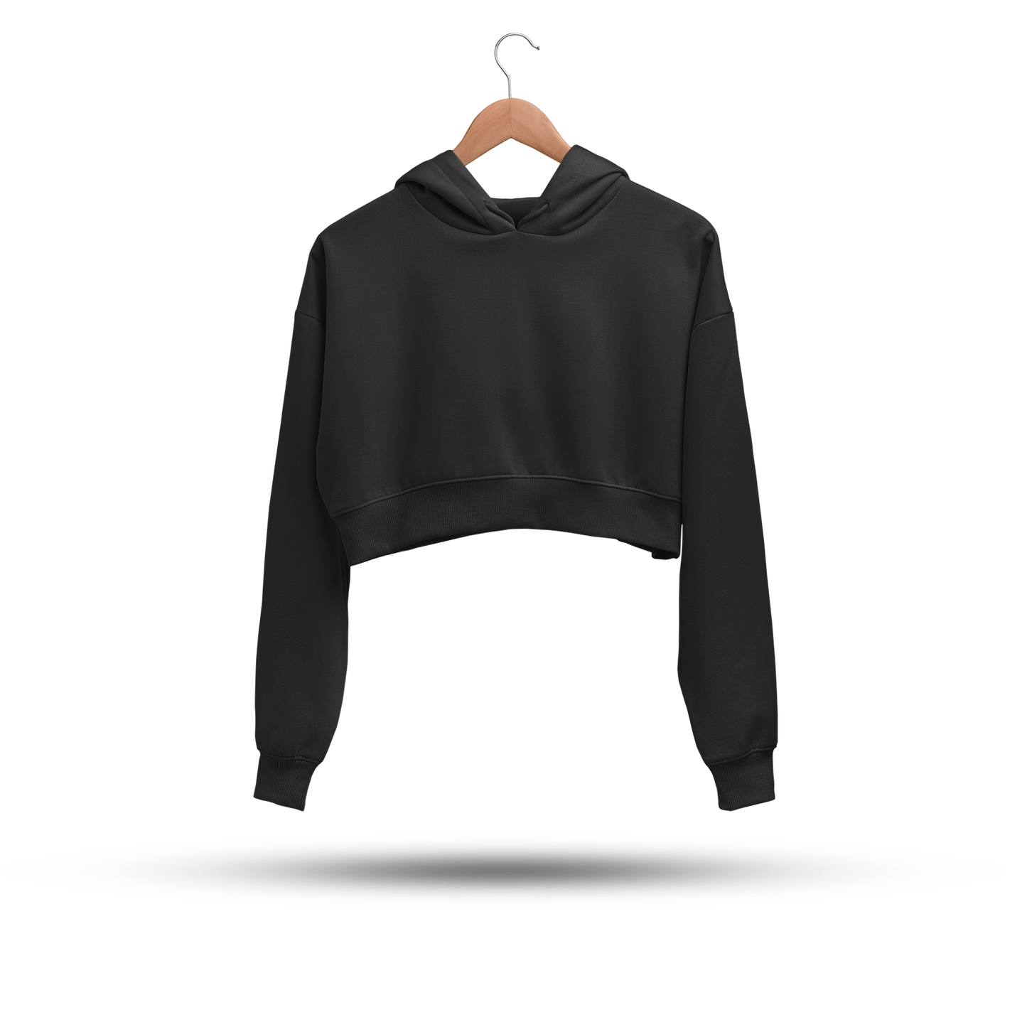 Crop Hoodies (Venom Black)