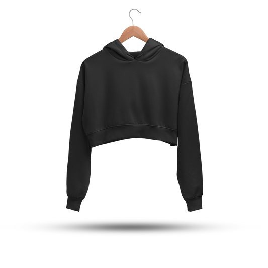 Crop Hoodies (Venom Black)