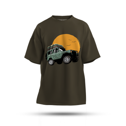 Car Jump Oversized T-Shirt