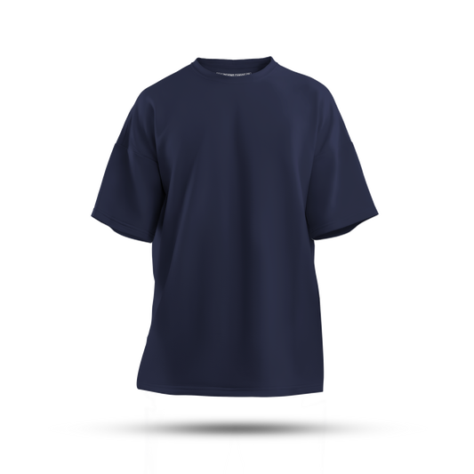 Navy Blue Unisex Oversized T-Shirt
