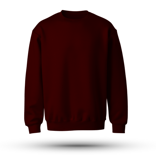 Maroon Oversized Sweatshirt