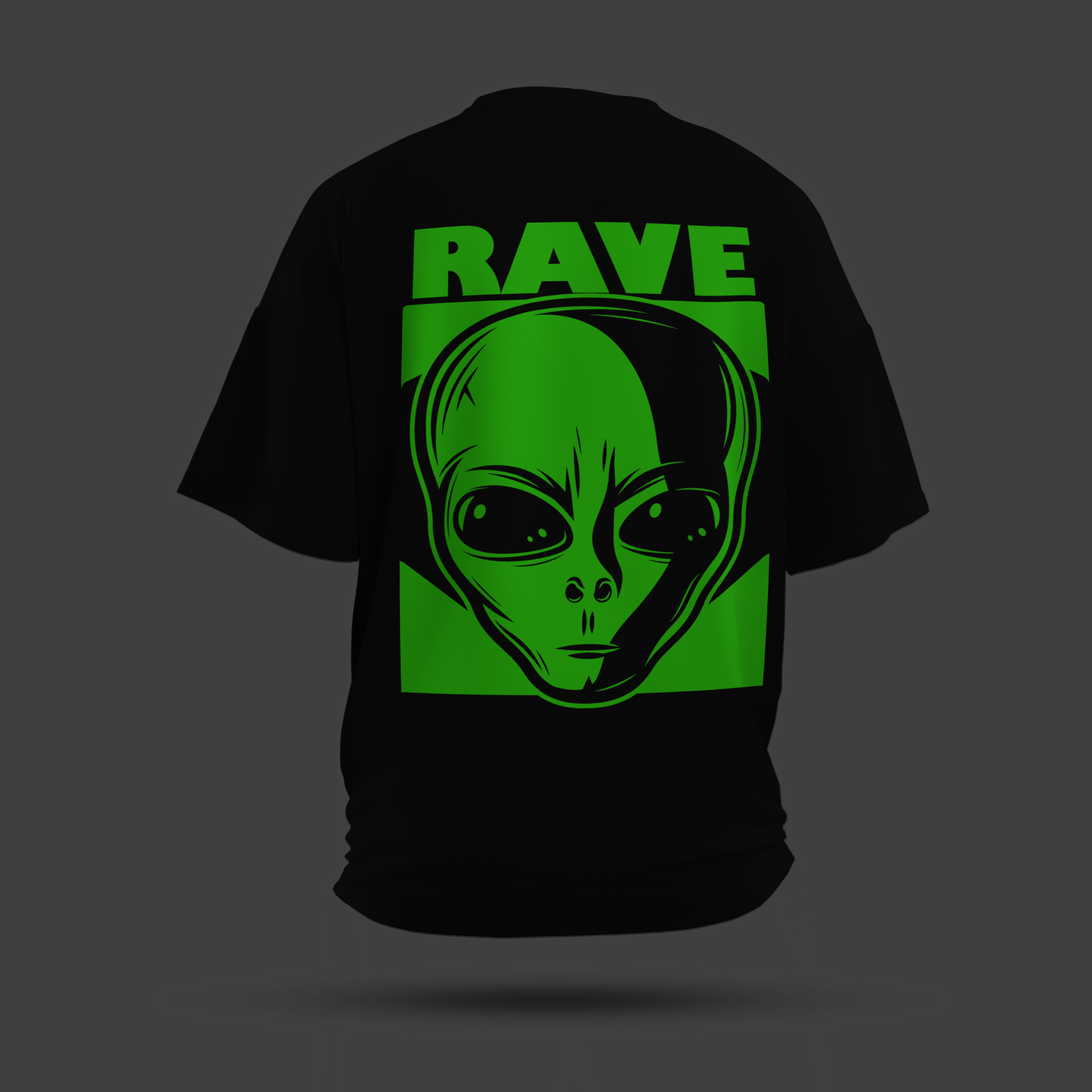 Rave Alien Oversized T-Shirt (Glow in Dark)