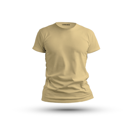 Supima Unisex T-Shirt Beige Color