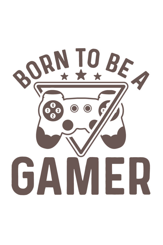 Born To Be A Gamer Round Neck T-Shirt